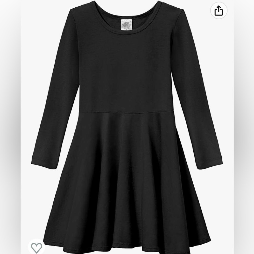 Plain black dress